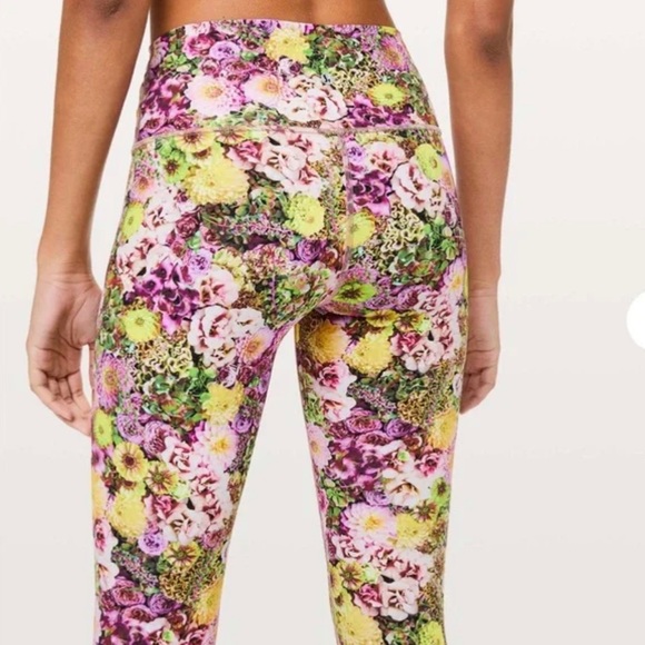 Floral Lulu lemon athletica leggings💐 - Picture 2 of 6
